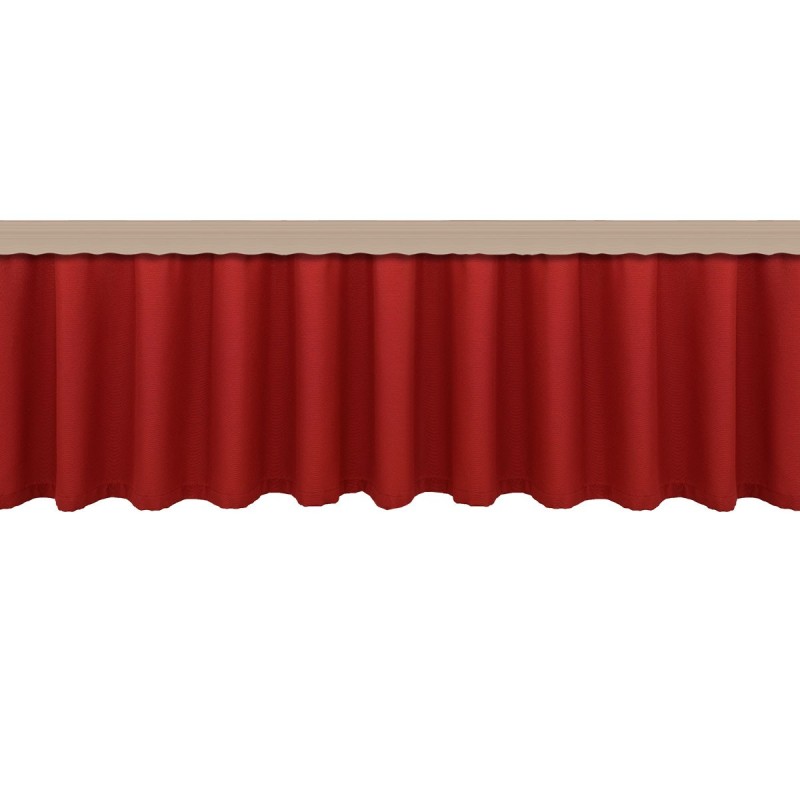 Querbang Fanni in rot uni mit Reihband Querbang Fanni in rot uni mit Reihband
