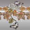 Spitzen-Scheibenhänger Vögel in bunt Detailansicht
