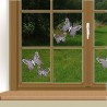 Set 2 Stück Fensterbilder Schmetterlinge lila Beispielbild mit 2 Sets