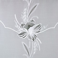 Scheibenhänger Blüte in Grau Detailansicht