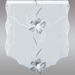 Scheibenhänger Blüte in Grau Einzelansicht