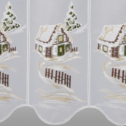 Winter-Panneau Haus im Schnee Detailansicht